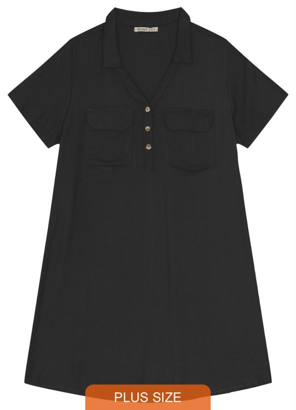 

Vestido Feminino Plus Size Preto