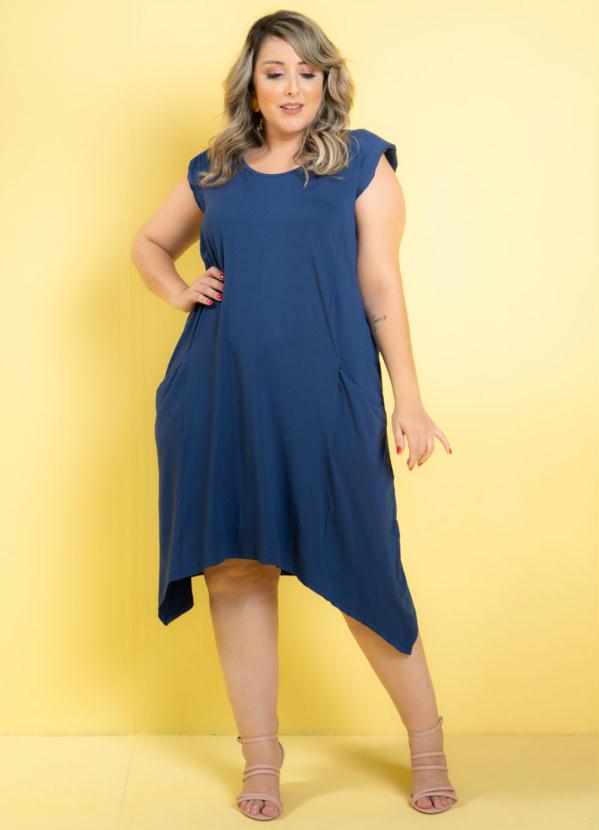 

Vestido New Comfy Marinho, Azul