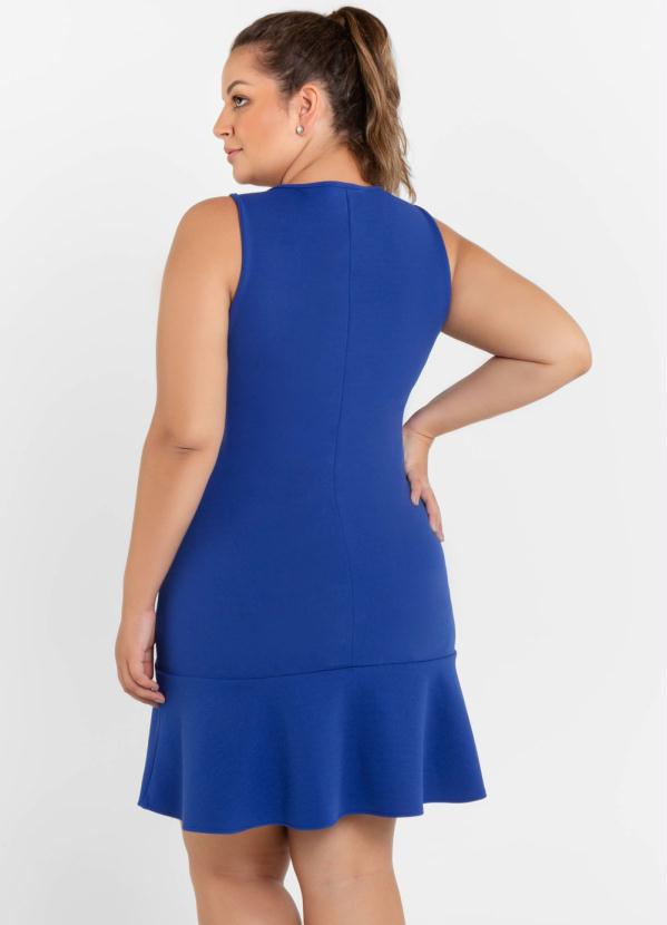 

Vestido Regata com Babado Azul