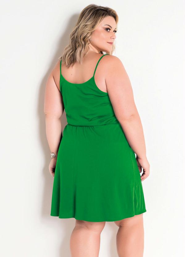 

Vestido Verde Transpassado Plus Size