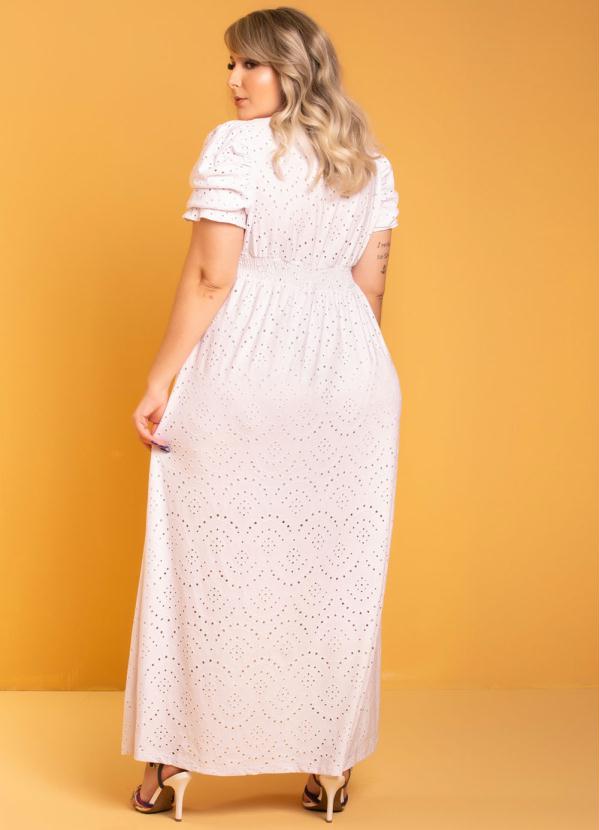 

Vestido Longo Laise Branco Plus Size