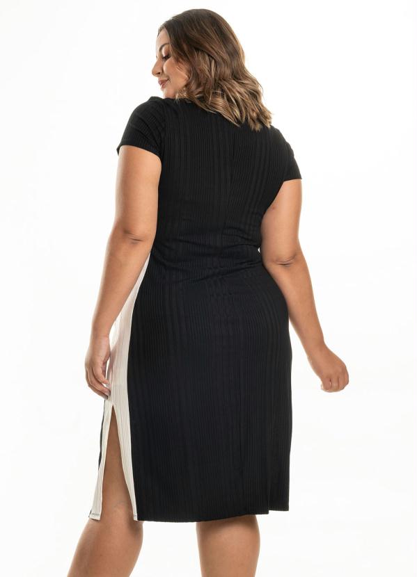 

Vestido Midi Feminino Rovitex Plus Size Preto