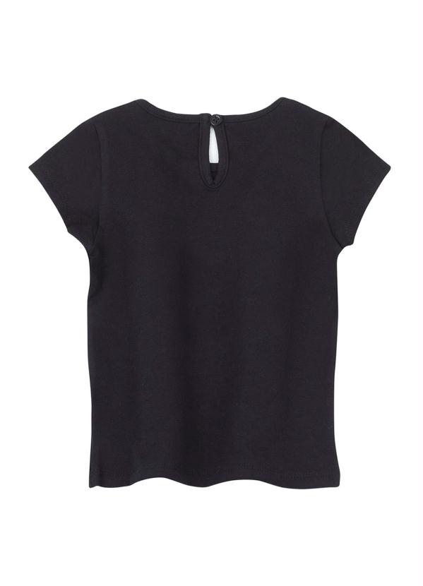 

Blusa com Aplicação Patch Preta, Preto