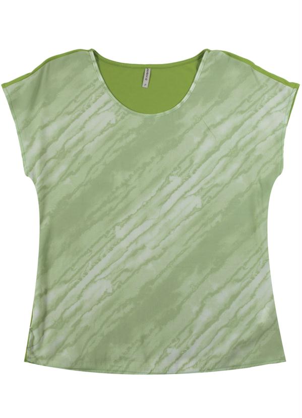 

Blusa com Decote Redondo Verde