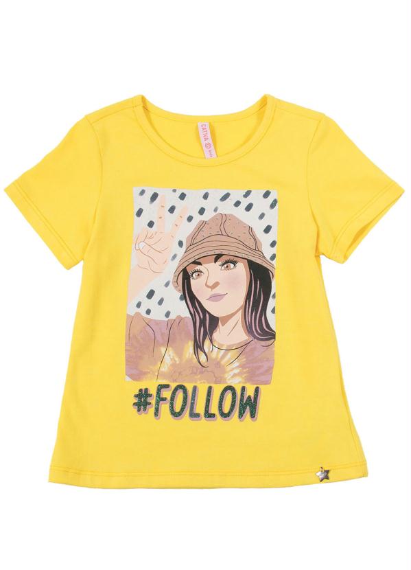 

Blusa em Cotton com Estampa Amarelo