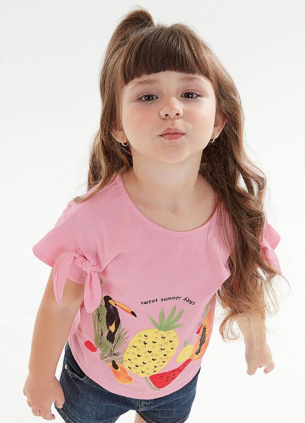 

Blusa Estampada Infantil Rosa