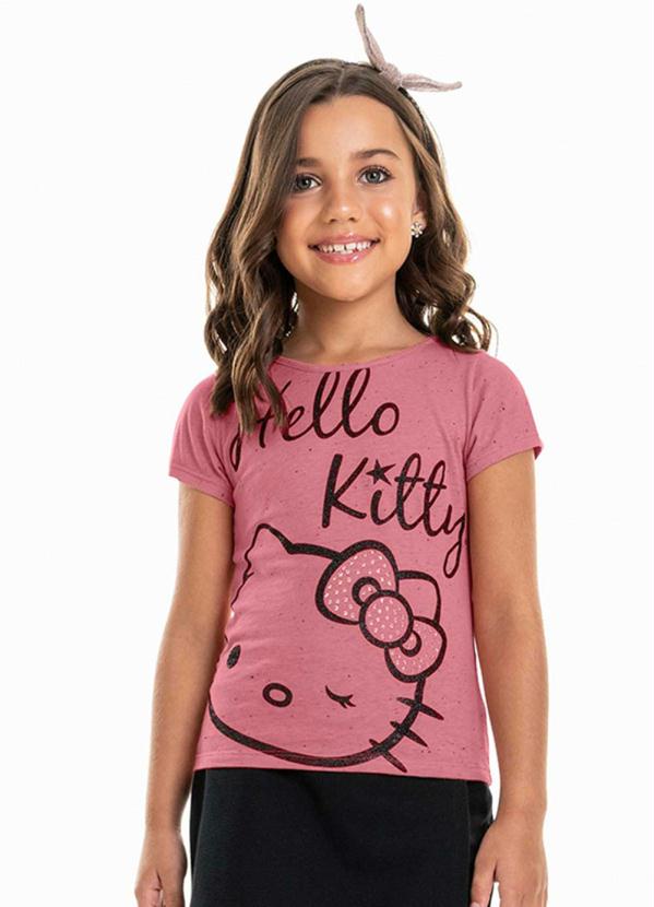 

Blusa Fashion Kitty Rosa