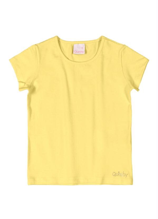 

Blusa Infantil Básica Manga Curta Amarelo