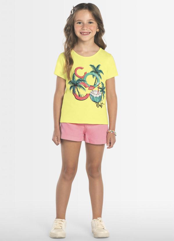 

Blusa Infantil Coconut Amarelo