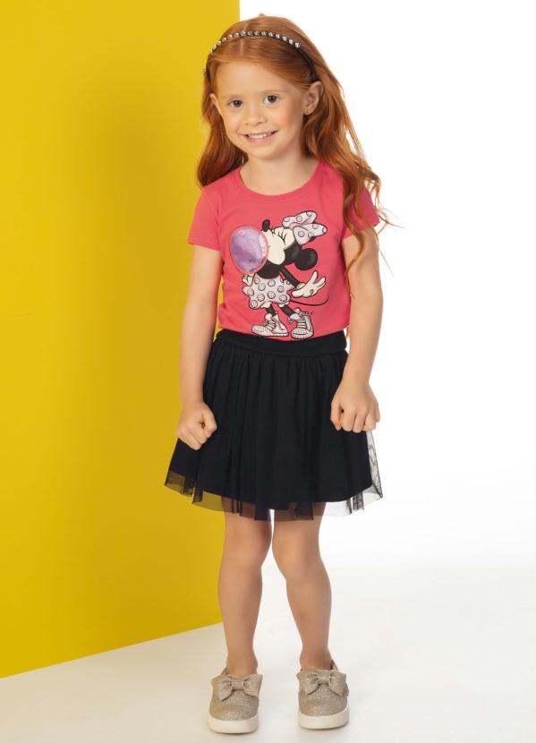 

Blusa Infantil em Malha Estampada Rosa