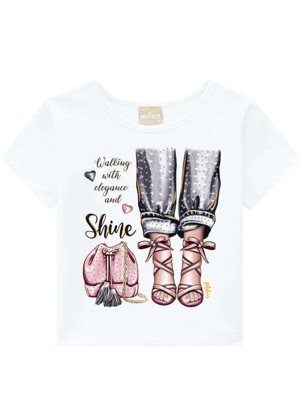 

Blusa Infantil Feminina Branco