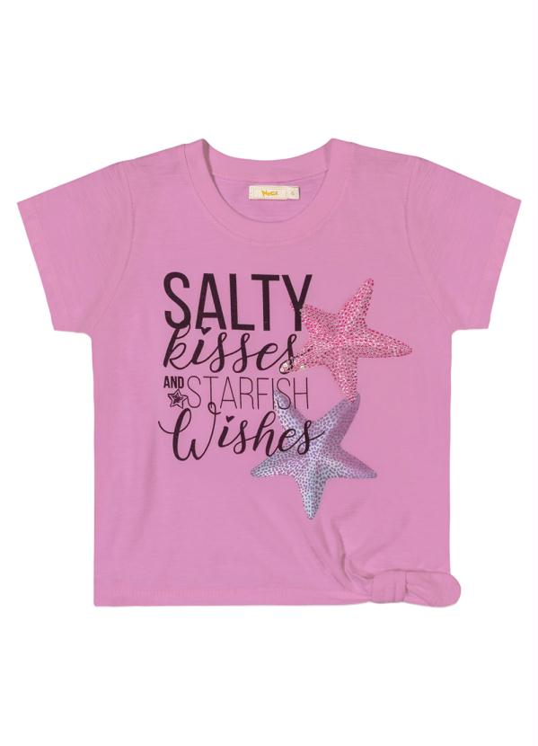 

Blusa Infantil Feminina Estrela do Mar Rosa