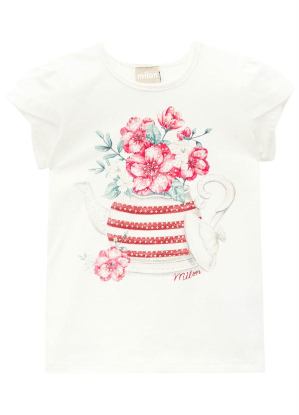 

Blusa Infantil Feminina Off White, Bege