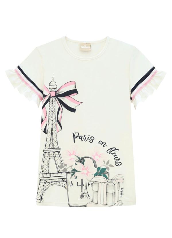 

Blusa Infantil Feminina Off White, Bege