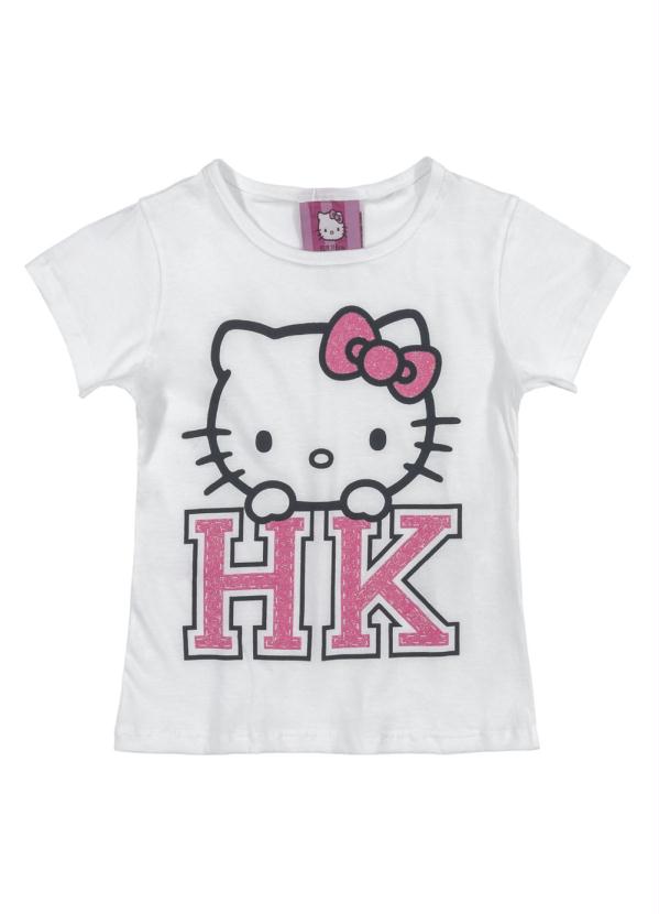 

Blusa Infantil Manga Curta Branco