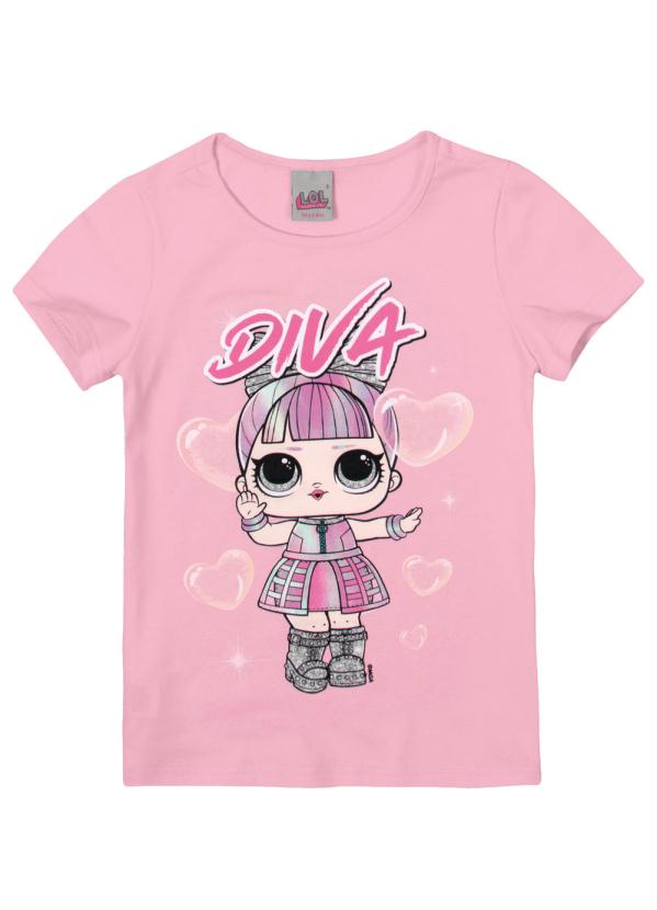 

Blusa Rosa Claro Diva L.O.L®