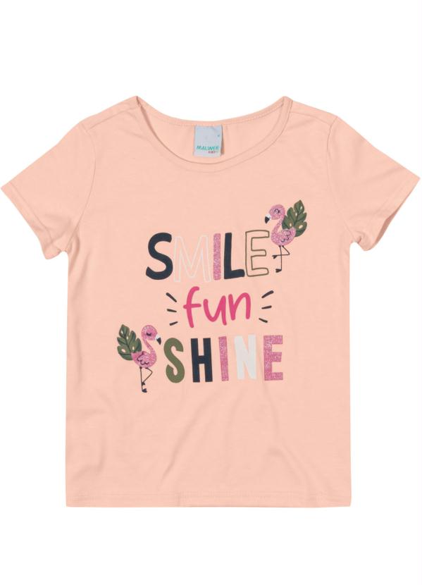 

Blusa Salmão Smile Uv, Rosa