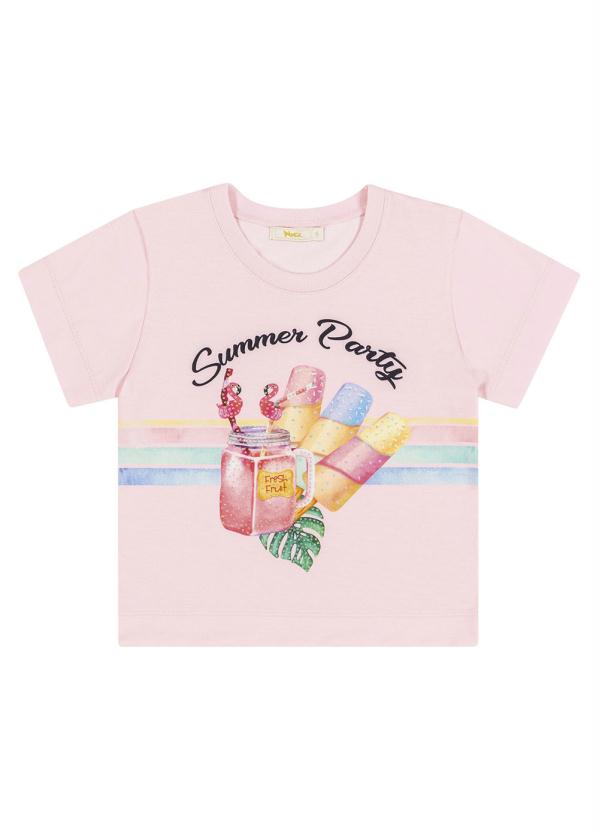 

Blusa White Infantil Rosa