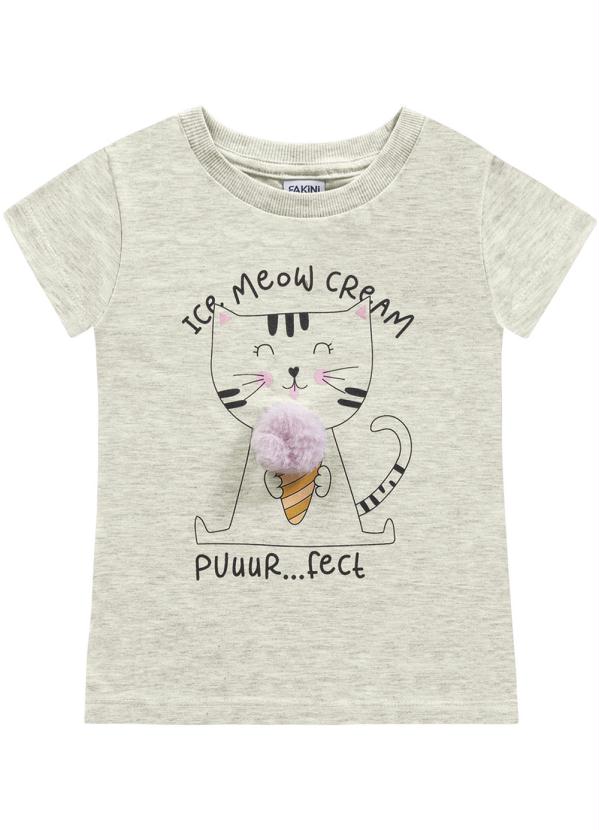 

T-Shirt Meow Mescla, Bege