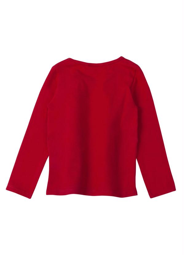 

Blusa com Aplicação Strass Vermelho