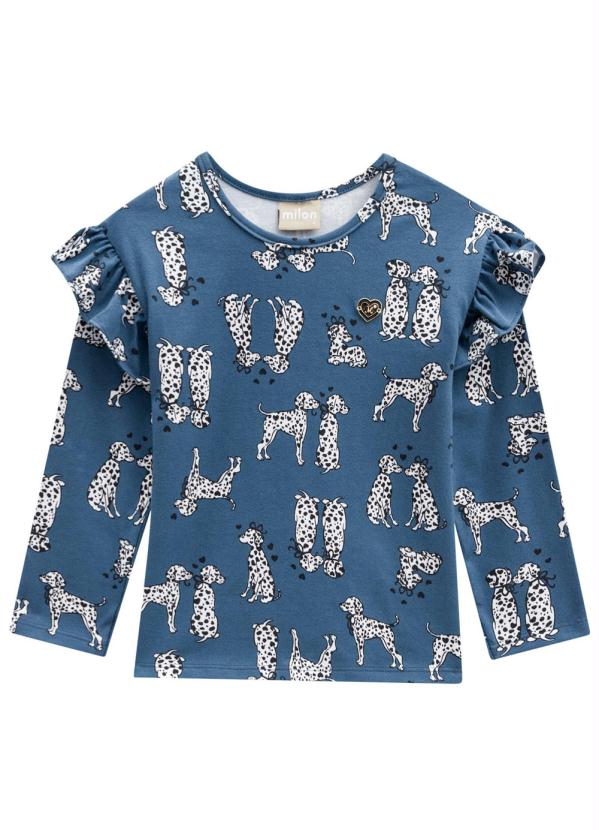 

Blusa Infantil Feminina Azul