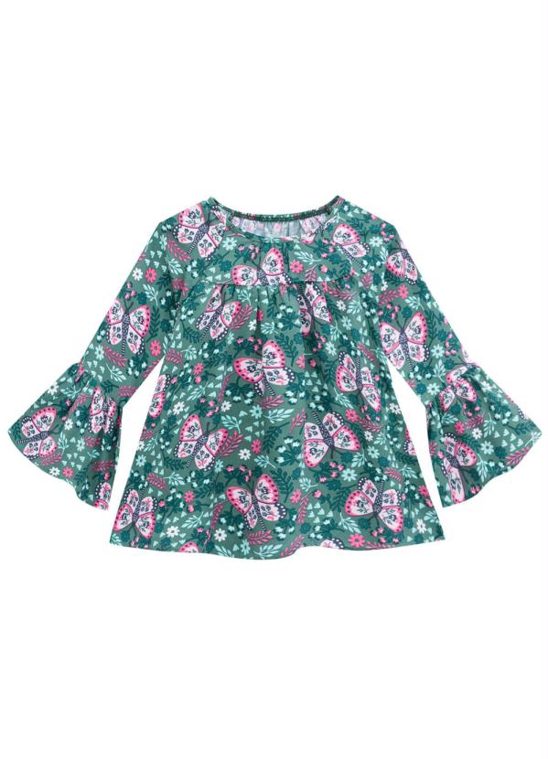 

Blusa Infantil Feminina Verde