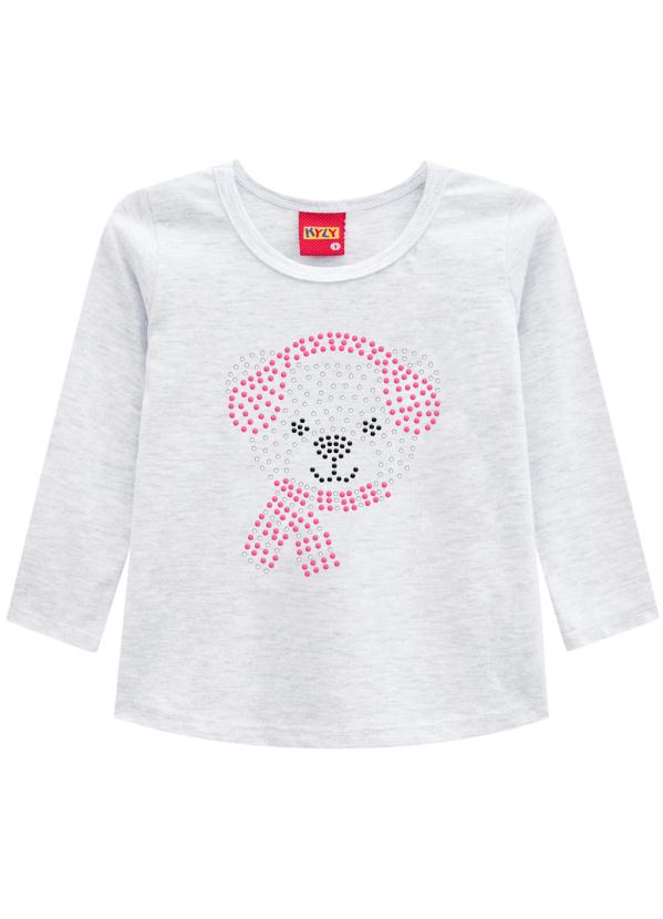 

Blusa Infantil Mescla, Cinza