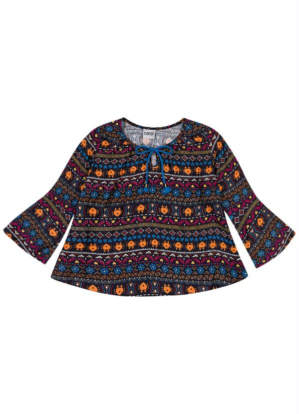 

Blusa Infantil Preto Nanai