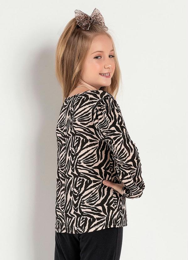 

Blusa Infantil Zebra Manga Longa, Estampado