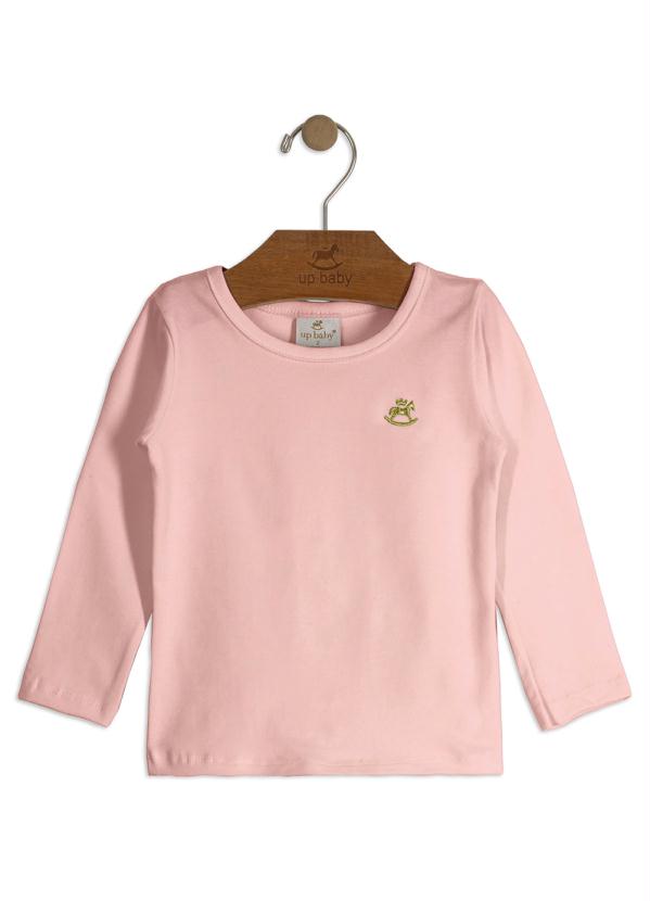 

Blusa Manga Longa Menina Rosa