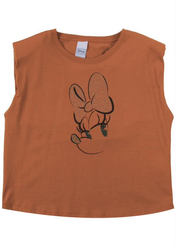 

Blusa Estampada sem Manga com Ombreiras Laranja