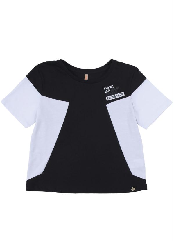 

Blusa Manga Curta Feminina Preto