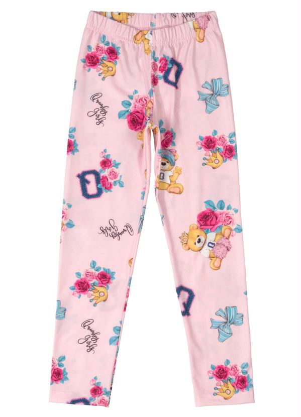 

Calça Infantil Legging em Molecotton Rosa