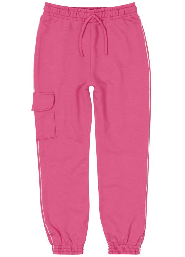 

Calça Rosa Jogging em Moletom Menina