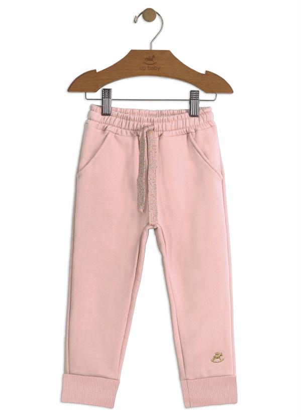 

Calça de Moletom Infantil Rosa