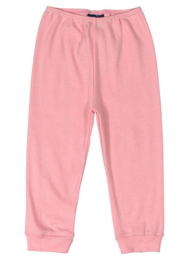 

Calça Infantil em Ribana Rosa