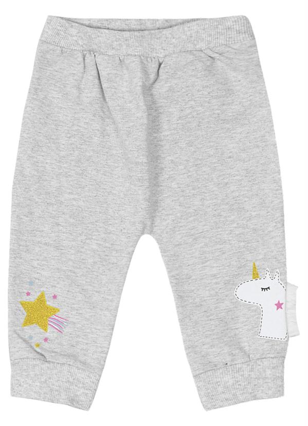 

Calça Infantil Feminina Cinza