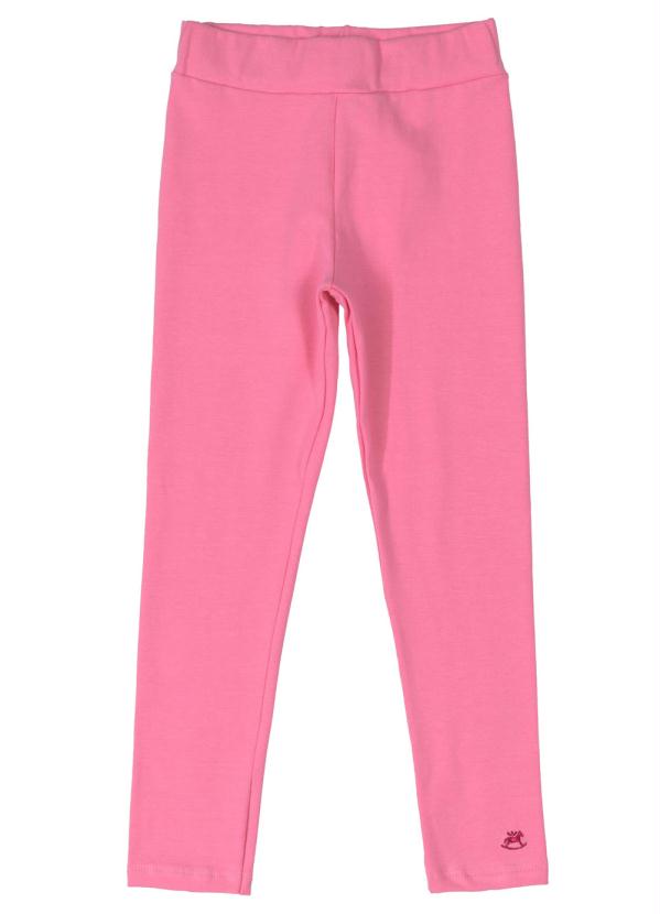 

Calça Legging Básica em Cotton Rosa