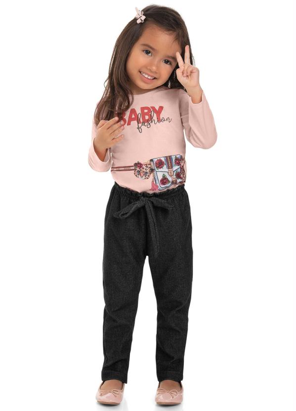 

Conjunto Infantil Baby Fashion Rosa