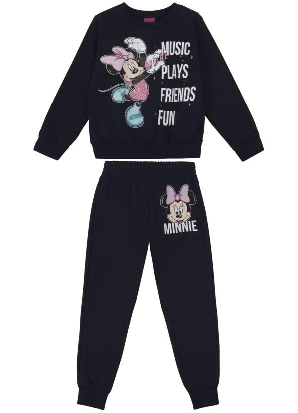 

Conjunto Infantil Estampado Preto