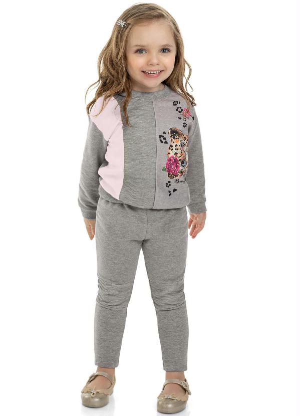 

Conjunto Infantil Fashion Girl Cinza