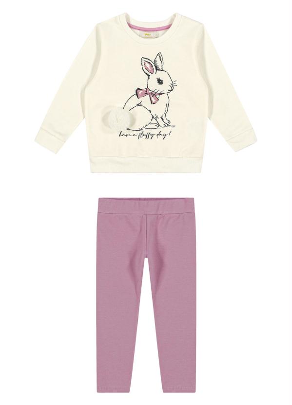 

Conjunto Infantil Feminino Bege