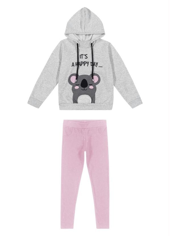 

Conjunto Infantil Feminino Cinza