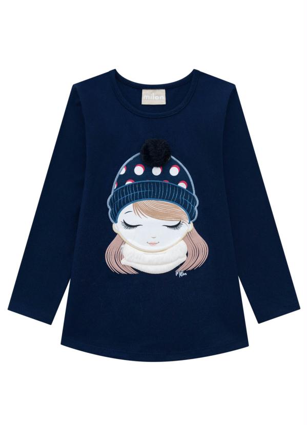 

Conjunto Infantil Feminino Marinho, Azul