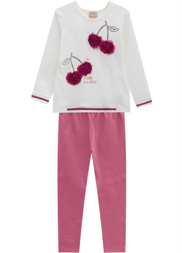 

Conjunto Infantil Feminino Off White, Branco