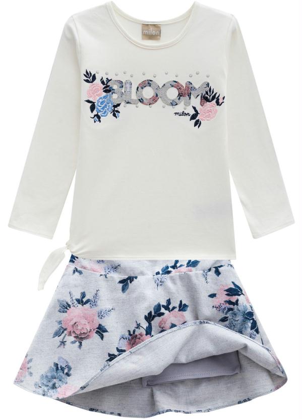 

Conjunto Infantil Feminino Off White, Branco