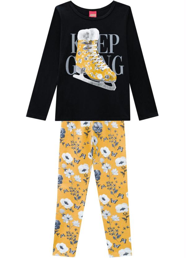 

Conjunto Infantil Feminino Preto