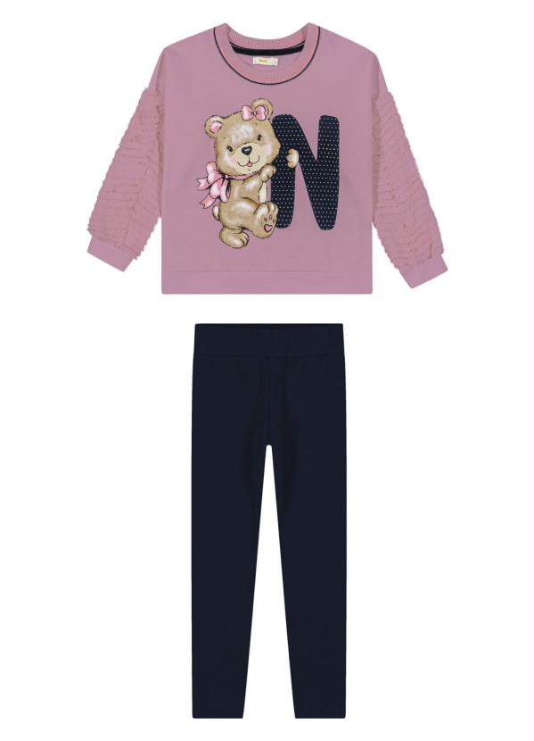 

Conjunto Infantil Feminino Rosa