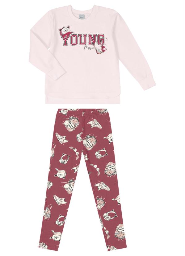 

Conjunto Infantil Feminino Rosa