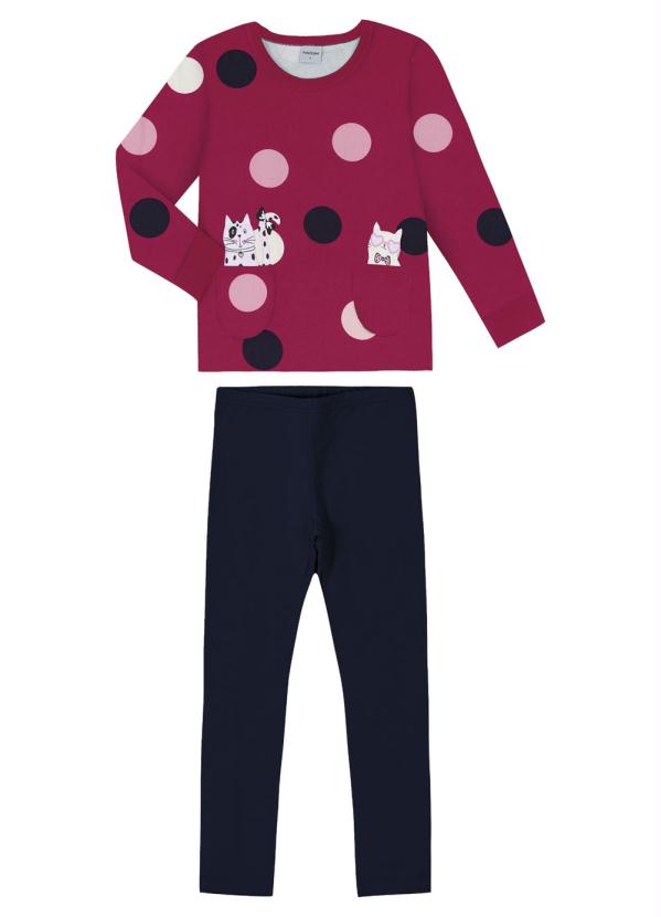 

Conjunto Infantil Feminino Vermelho